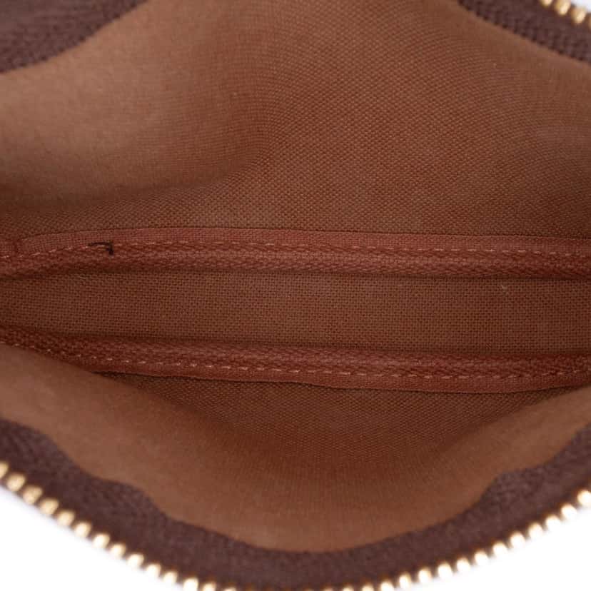 Louis Vuitton Monogram Mini Pochette Accessoires Brown Canvas Fair condition - Model View