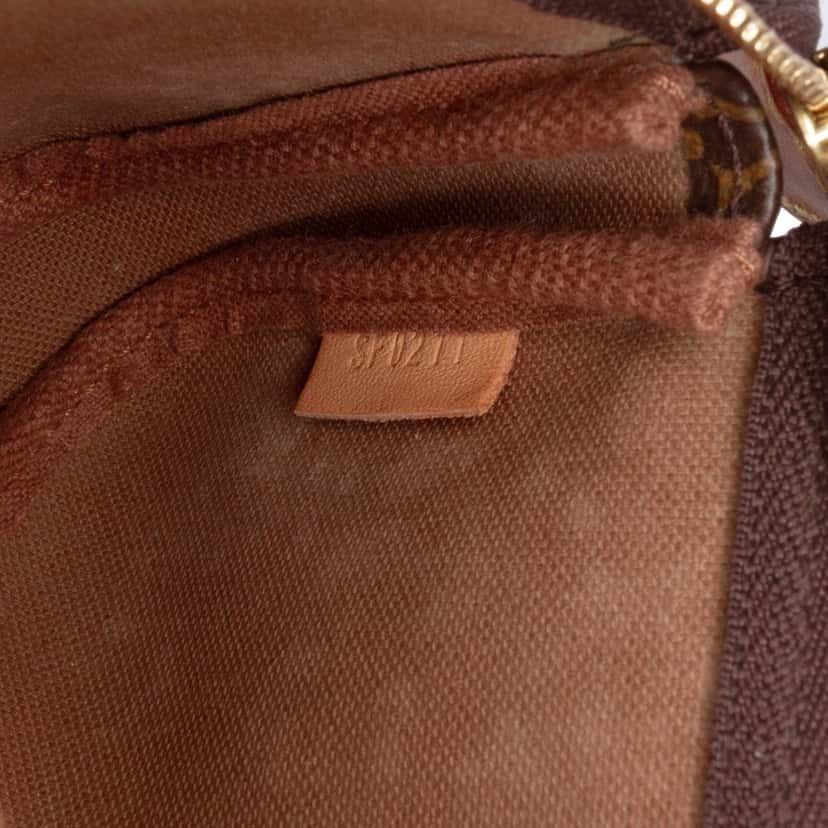 Louis Vuitton Monogram Mini Pochette Accessoires Brown Canvas Fair condition - Box View