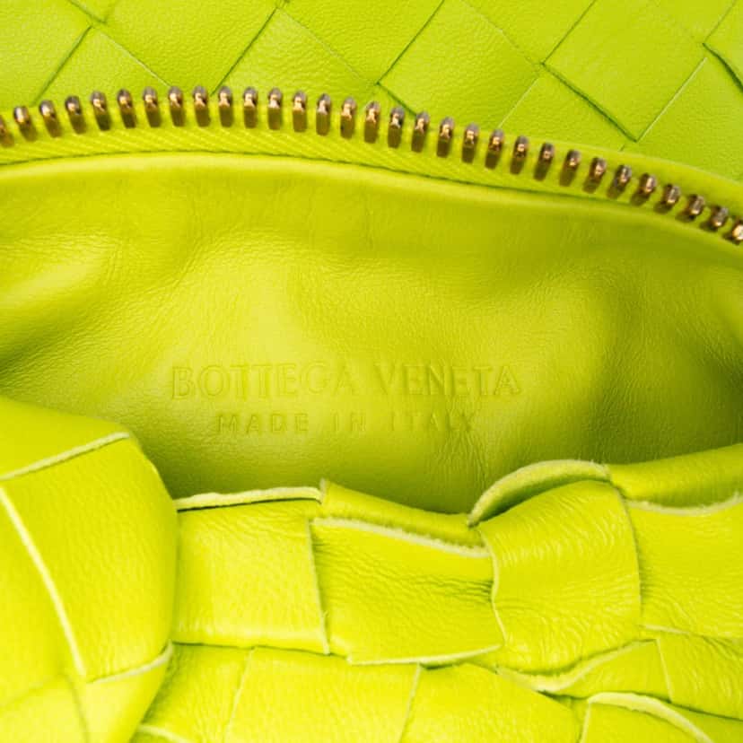 Bottega Veneta Mini Nappa Intrecciato Jodie Green Leather Good condition - Box View