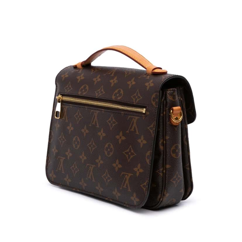 Louis Vuitton Monogram Pochette Metis Brown Canvas Good condition - Back View