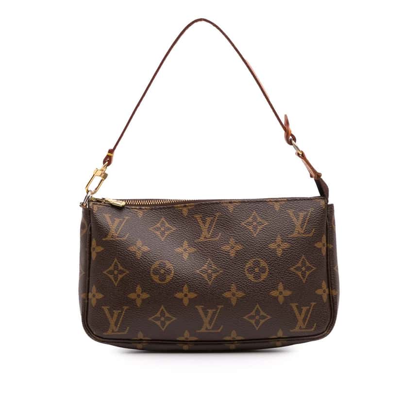 Louis Vuitton Monogram Pochette Accessoires Brown Canvas Good condition - Front View
