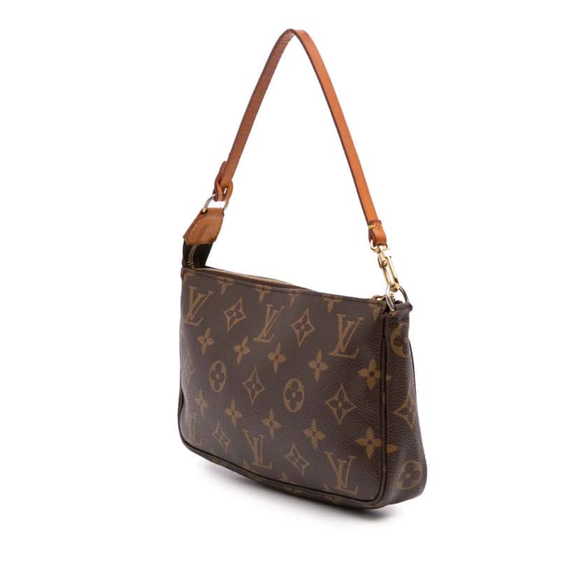 Louis Vuitton Monogram Pochette Accessoires Brown Canvas Good condition - Back View
