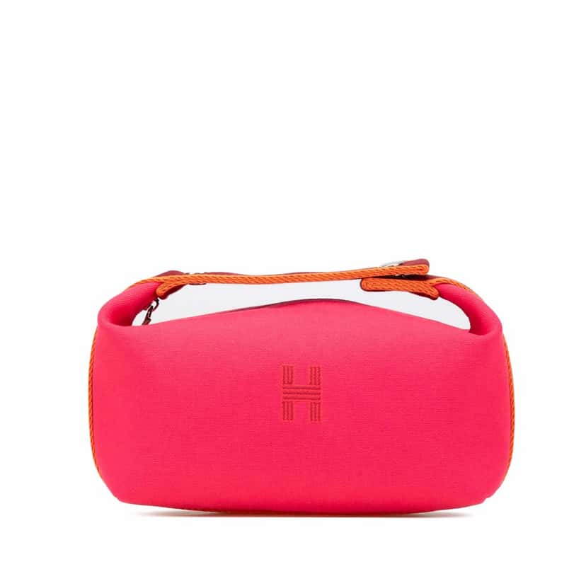 Hermès Small Canvas Bride A Brac Pink Canvas Good condition - Front View