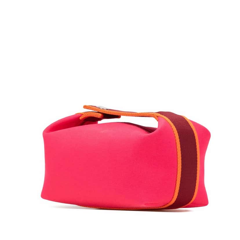 Hermès Small Canvas Bride A Brac Pink Canvas Good condition - Back View
