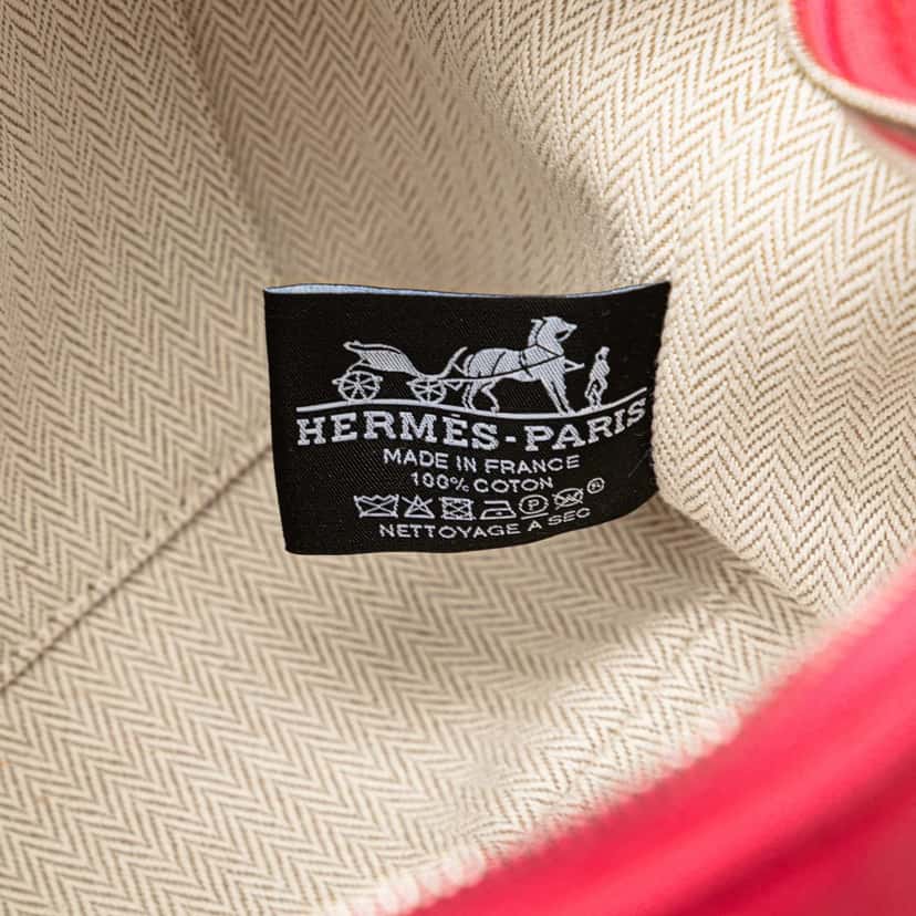 Hermès Small Canvas Bride A Brac Pink Canvas Good condition - Box View