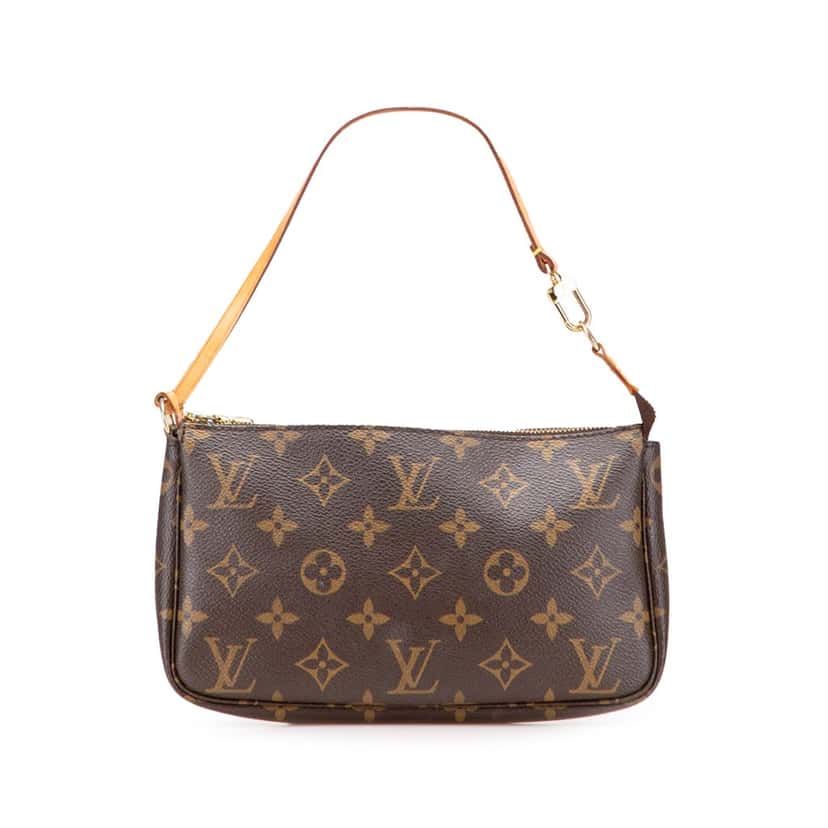 Louis Vuitton Monogram Pochette Accessoires Brown Canvas Good condition - Front View