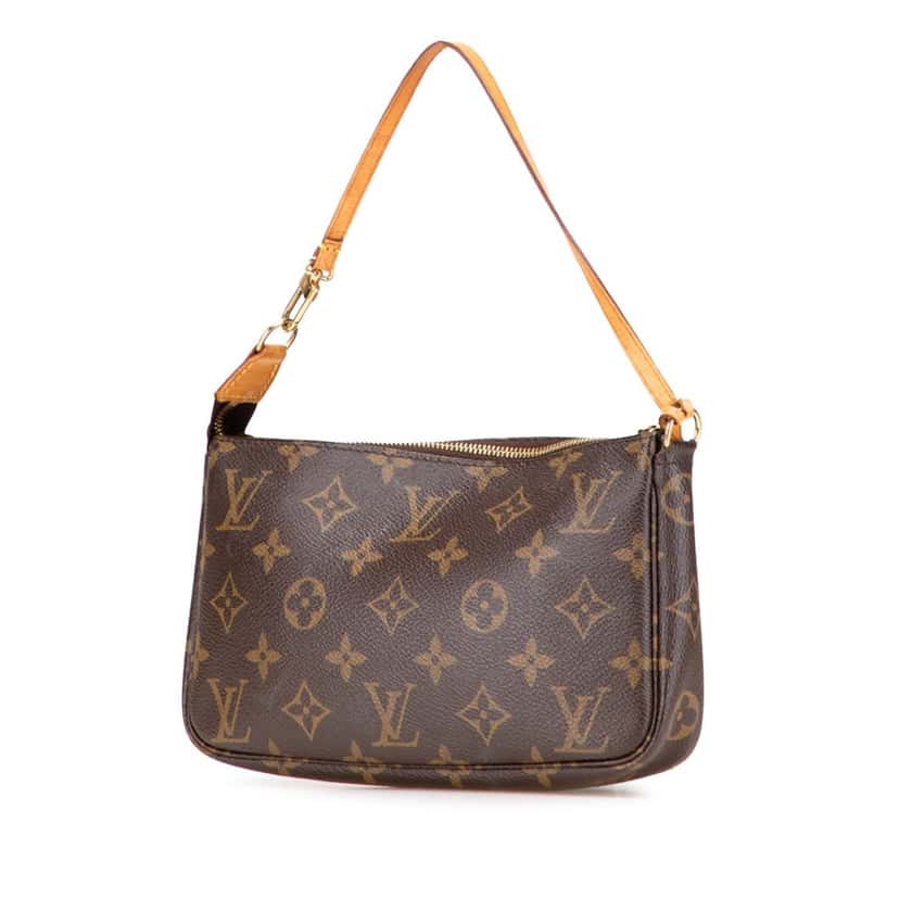 Louis Vuitton Monogram Pochette Accessoires Brown Canvas Good condition - Back View