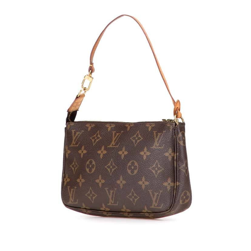 Louis Vuitton Monogram Pochette Accessoires Brown Canvas Good condition - Back View