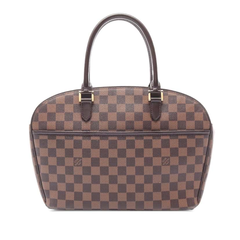 Louis Vuitton Damier Ebene Sarria Horizontal Brown Canvas Good condition - Front View