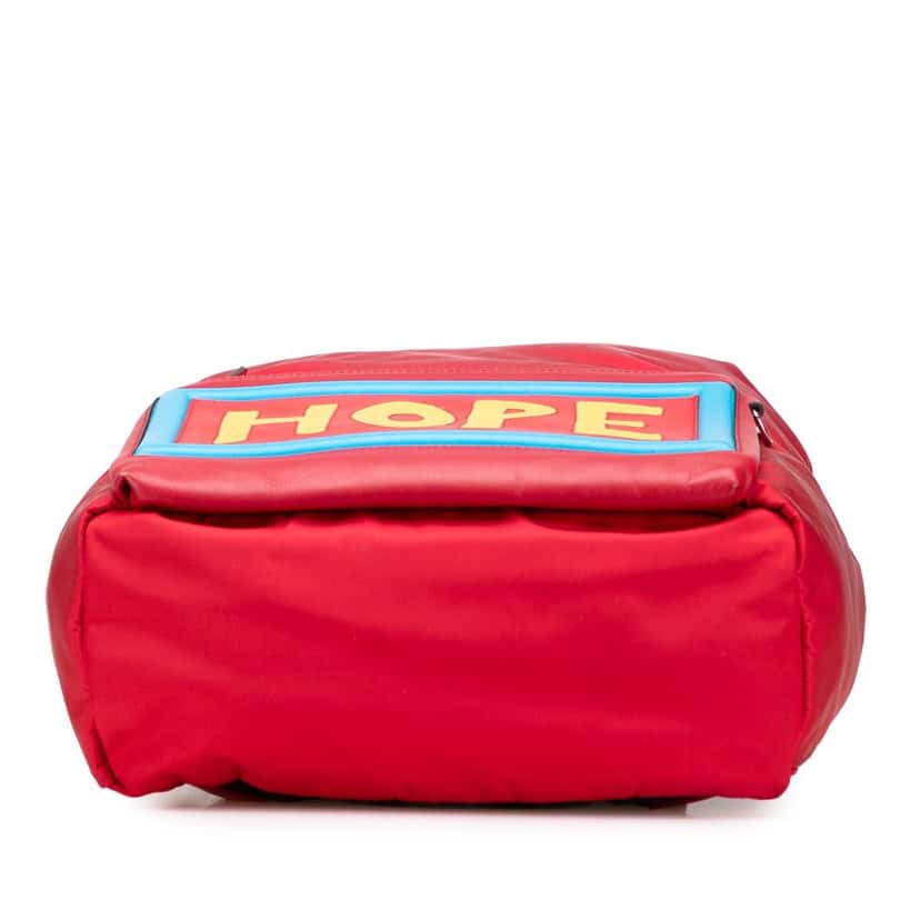 Fendi Nylon Vocabulary Hope Backpack Red Good condition - Inside View