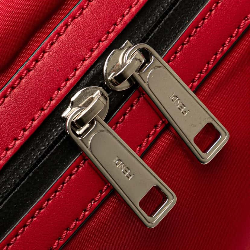 Fendi Nylon Vocabulary Hope Backpack Red Good condition - Box View