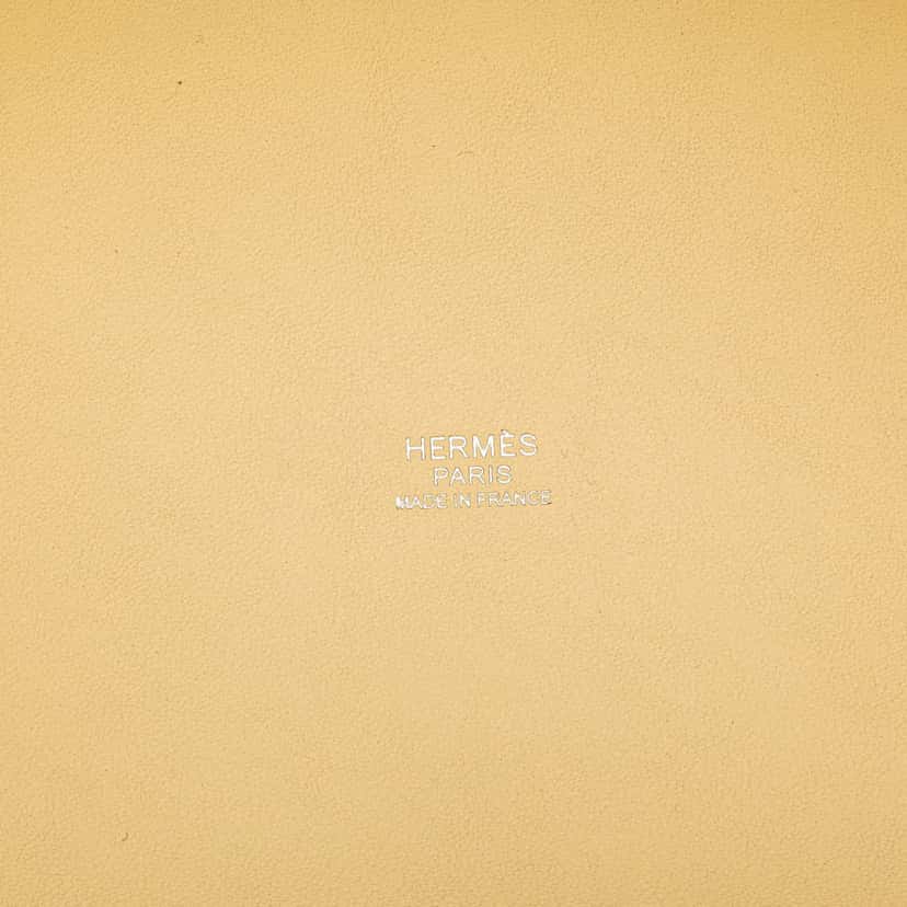 Hermès Toile Goeland and Swift Cargo Picotin Lock 18 Yellow Canvas Good condition - Box View