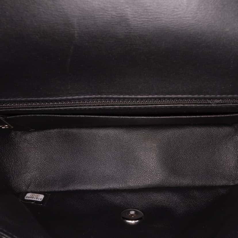 Chanel Mini Rectangular Classic Bicolor Patent Single Flap Pink Leather Good condition - Model View