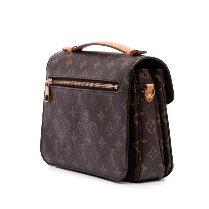 Louis Vuitton Monogram Pochette Metis Brown Canvas Good condition - Back View
