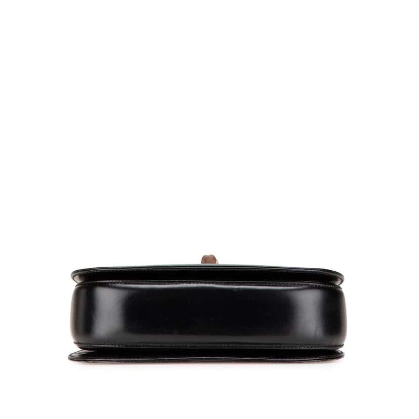 Gucci Calfskin Bamboo Night Black Leather Good condition - Inside View