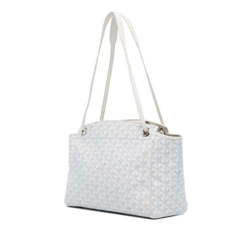 Goyard Goyardine Rouette PM White Canvas Good condition - Back View