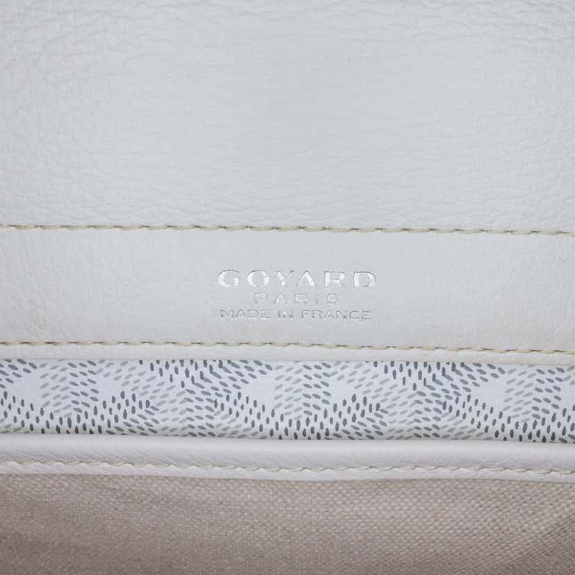 Goyard Goyardine Rouette PM White Canvas Good condition - Box View