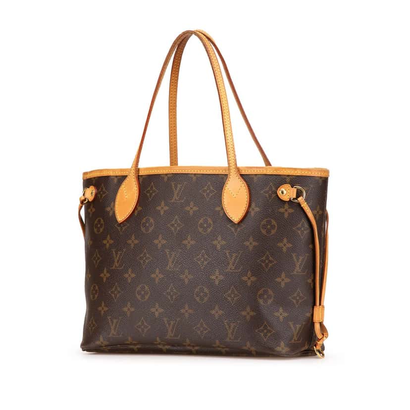 Louis Vuitton Monogram Neverfull PM Brown Canvas Good condition - Back View