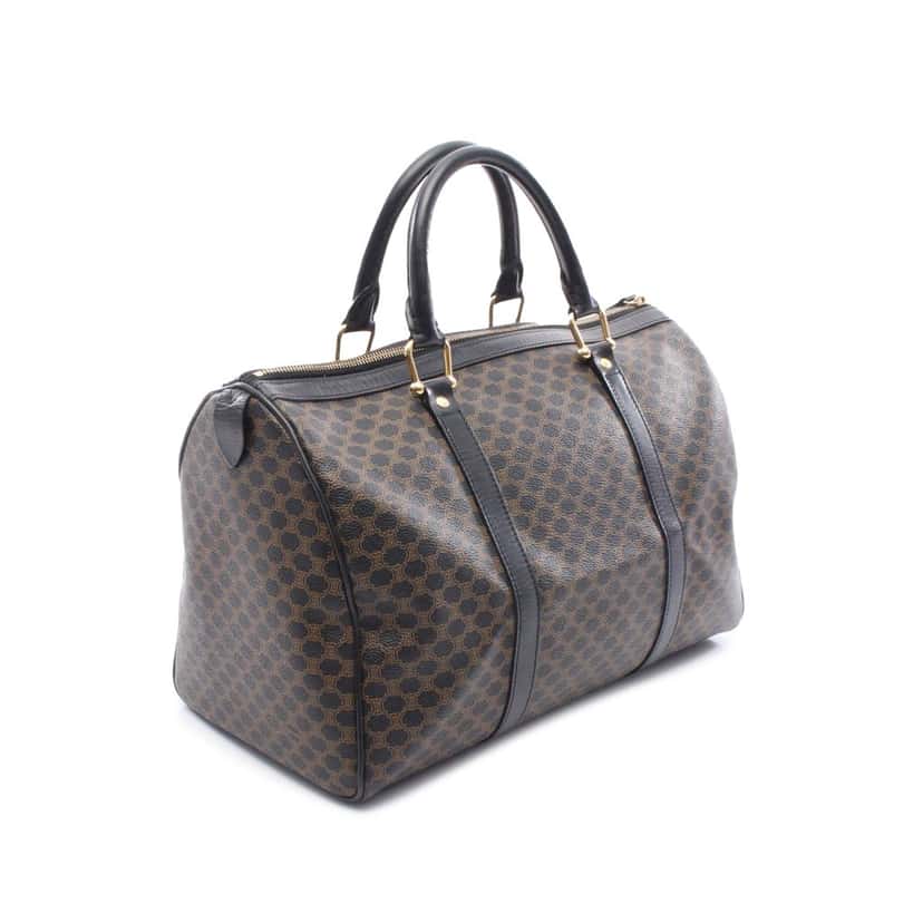 Celine Macadam Coated Canvas Boston Bag Brown Canvas Good condition - Back View