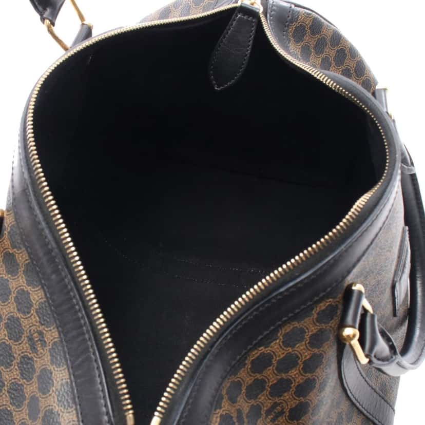 Celine Macadam Coated Canvas Boston Bag Brown Canvas Good condition - Inside View