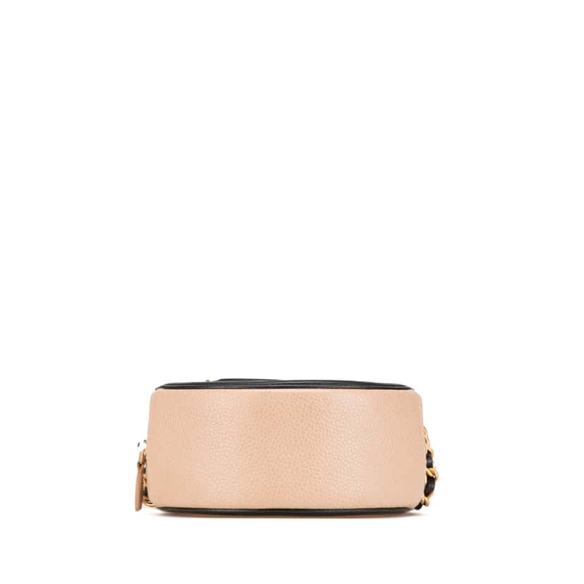 Chanel Caviar CC Filigree Round Crossbody Brown Leather Good condition - Inside View