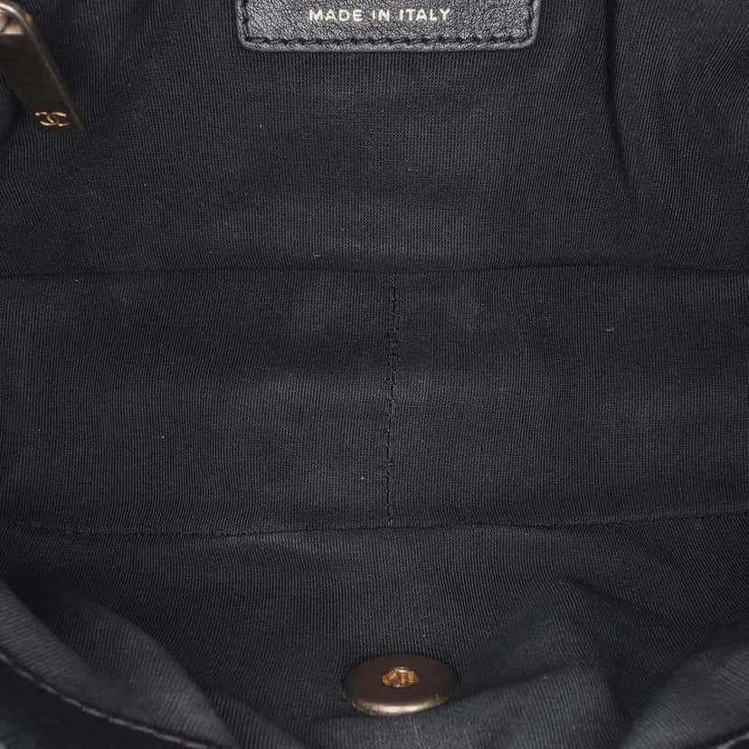 Chanel Mini Rectangular Chevron Lambskin Chain Around Flap Black Leather Very good condition - Model View