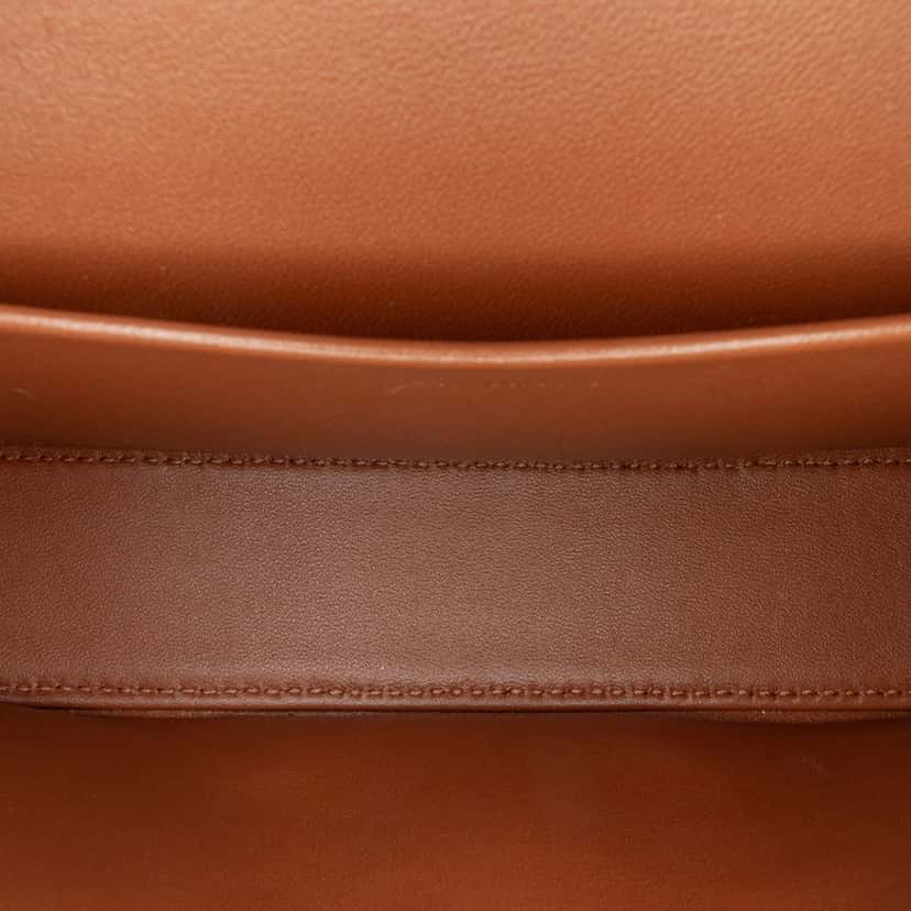 Celine Triomphe Coated Canvas Claude Chain Shoulder Bag Brown Canvas Good condition - Model View