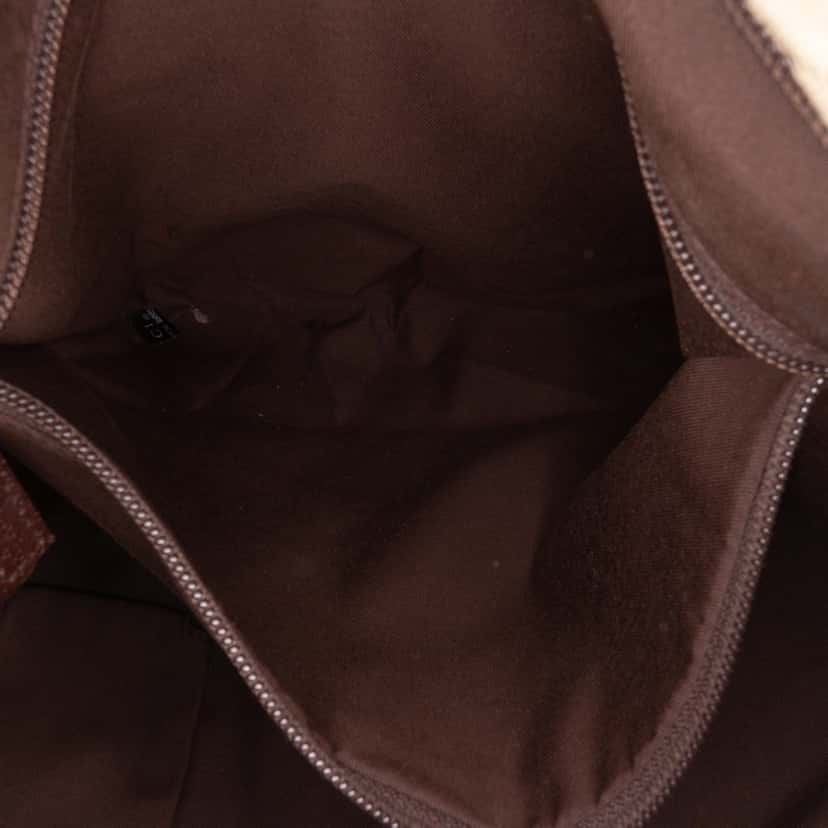 Gucci GG Canvas Web Tote Brown Canvas Good condition - Box View