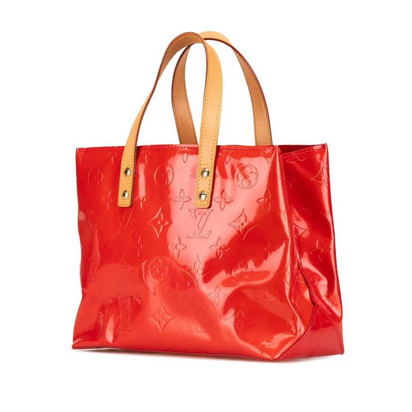 Louis Vuitton Monogram Vernis Reade PM Red Leather Good condition - Back View