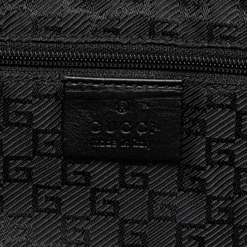 Gucci Suede Tiger Head Shoulder Bag Black Leather Good condition - Box View