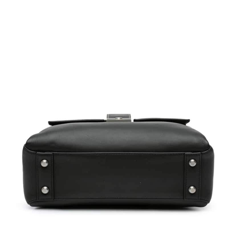 Bottega Veneta Small Nappa Piazza Top Handle Black Leather Good condition - Inside View