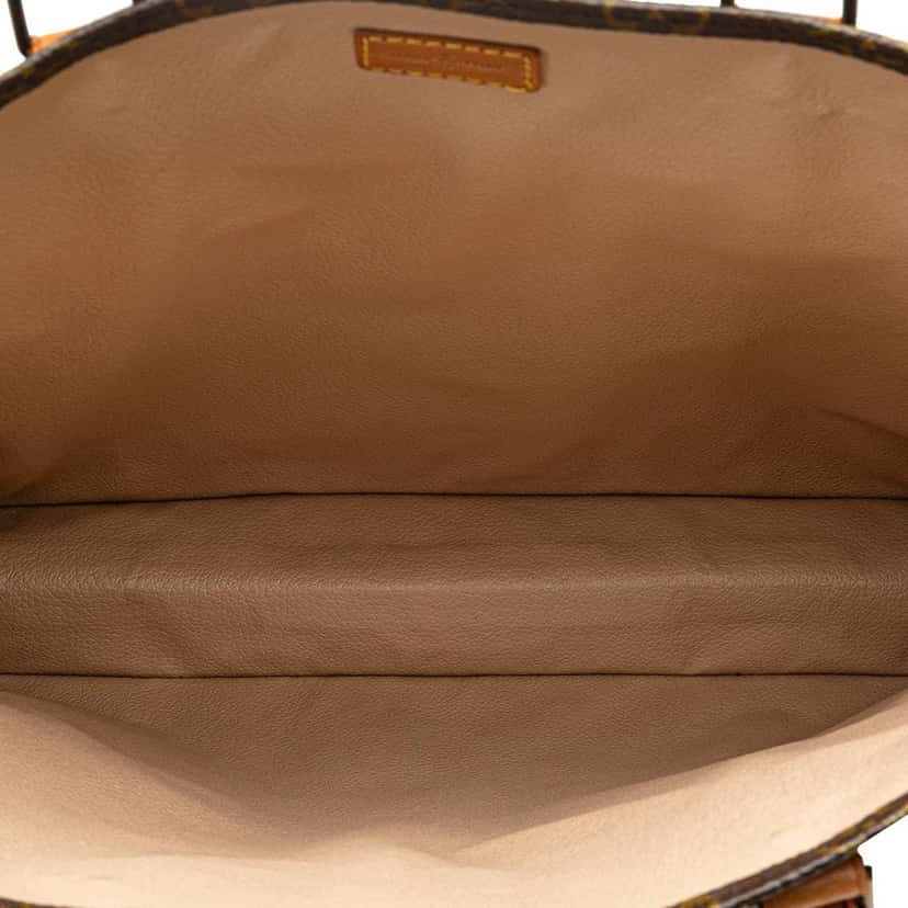 Louis Vuitton Monogram Sac Plat Brown Canvas Fair condition - Model View