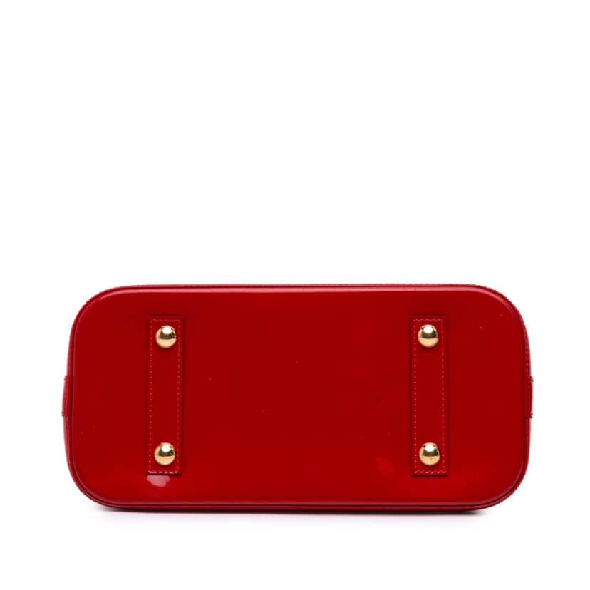 Louis Vuitton Monogram Vernis Alma PM Red Leather Good condition - Inside View