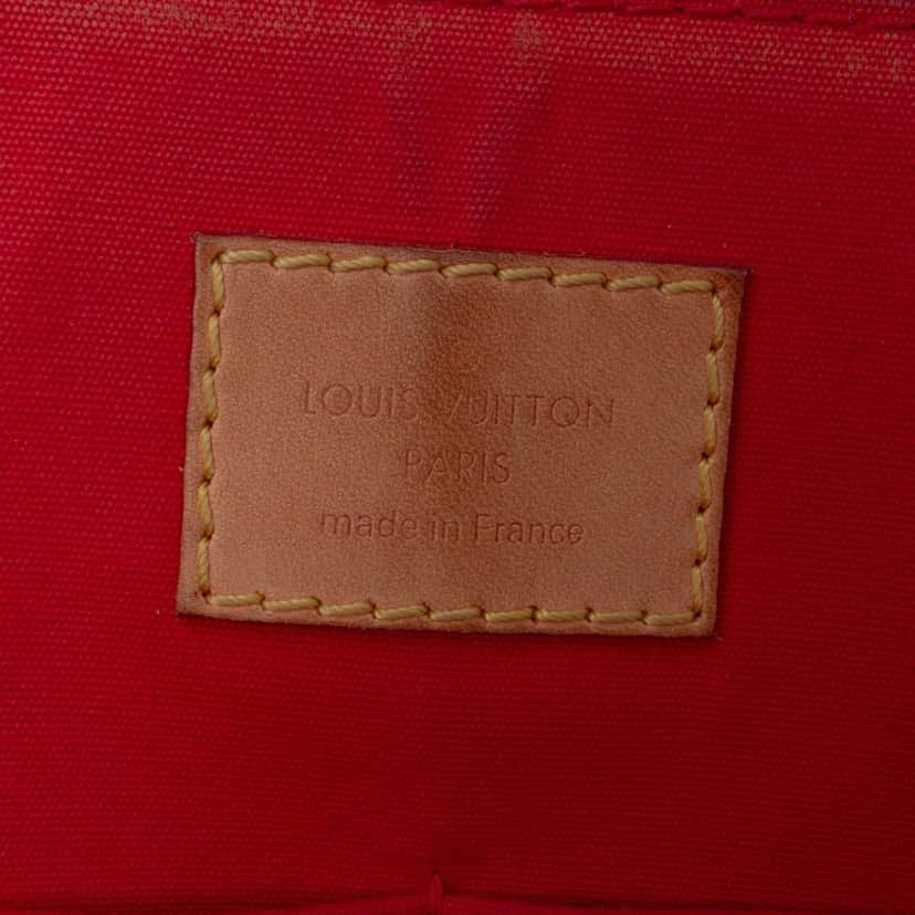 Louis Vuitton Monogram Vernis Alma PM Red Leather Good condition - Box View