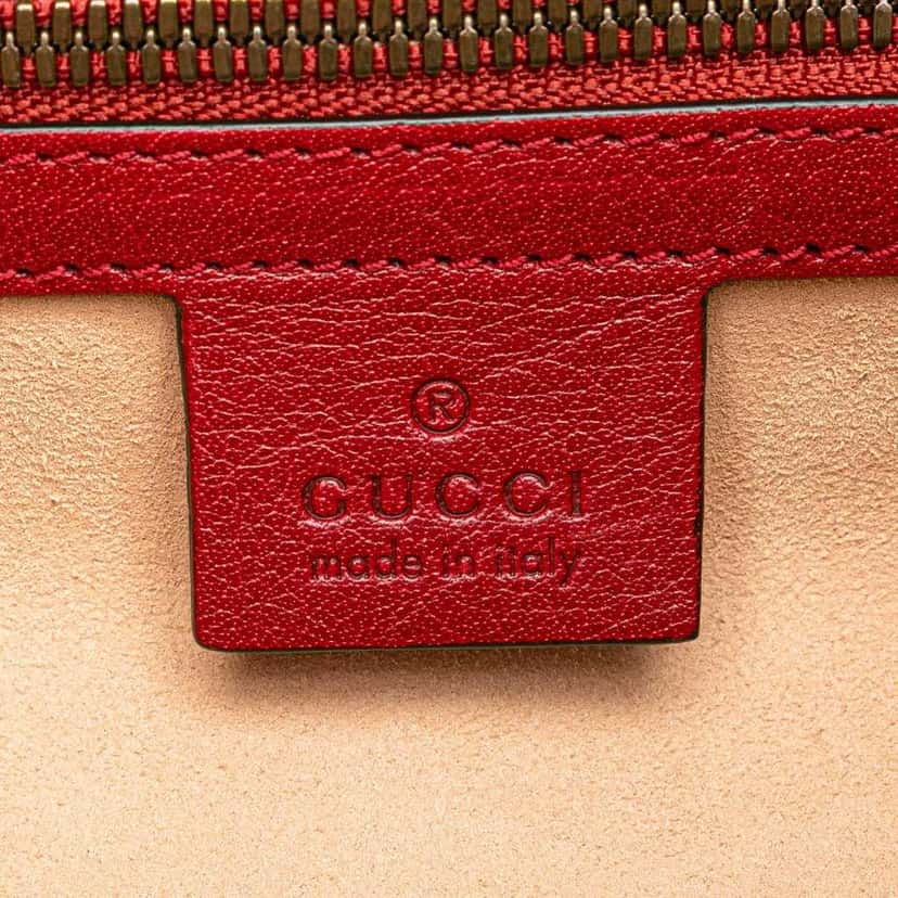 Gucci Piuma Lux Calfskin Re(Belle) Backpack Red Leather Good condition - Box View