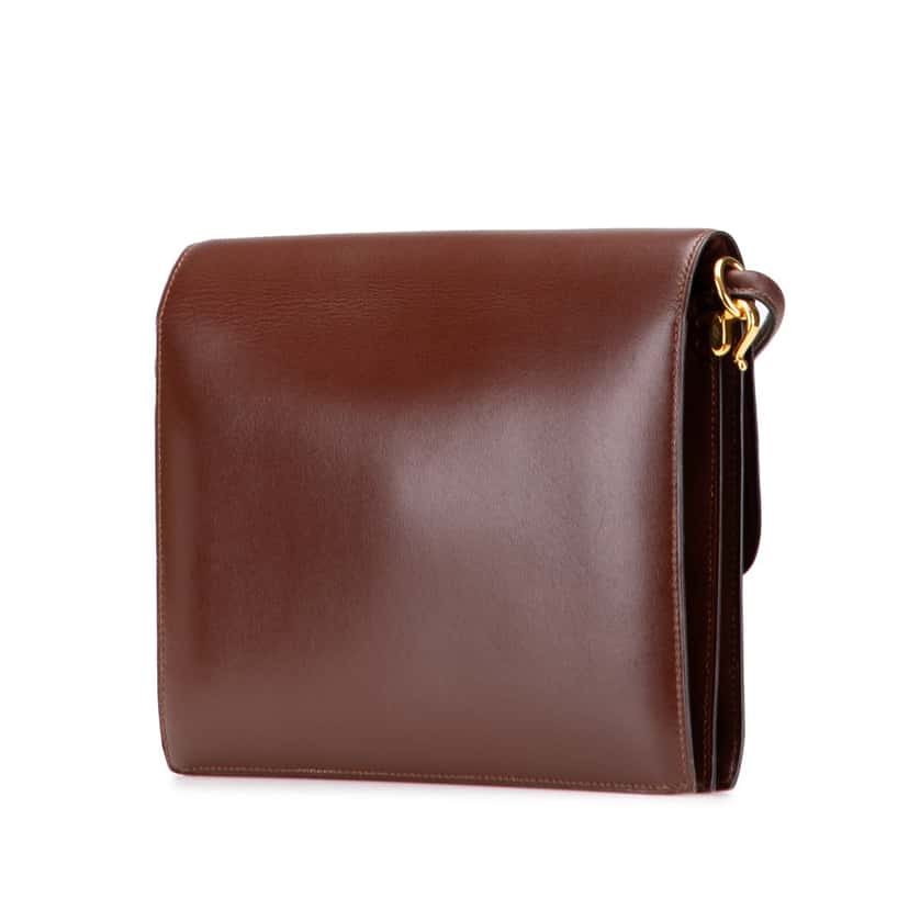 Hermès Box Calf Sac Sequana 22 Red Leather Good condition - Back View