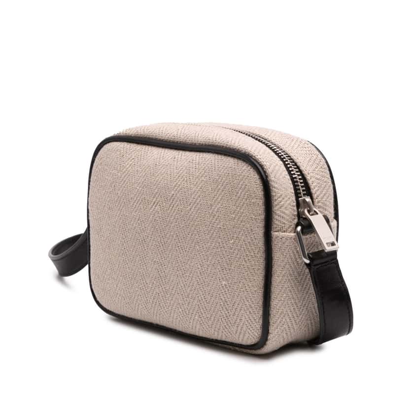 Saint Laurent Small Canvas Camp Camera Bag Brown Canvas Good condition - Back View
