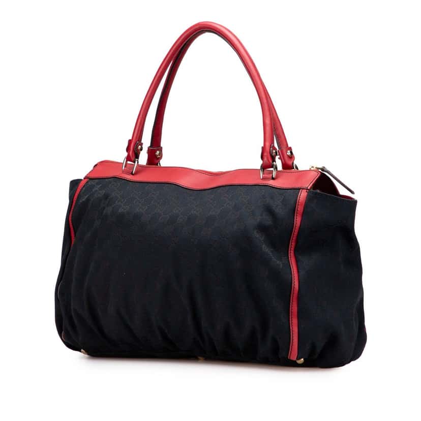 Gucci GG Canvas Abbey D Ring Tote Black Canvas Good condition - Back View