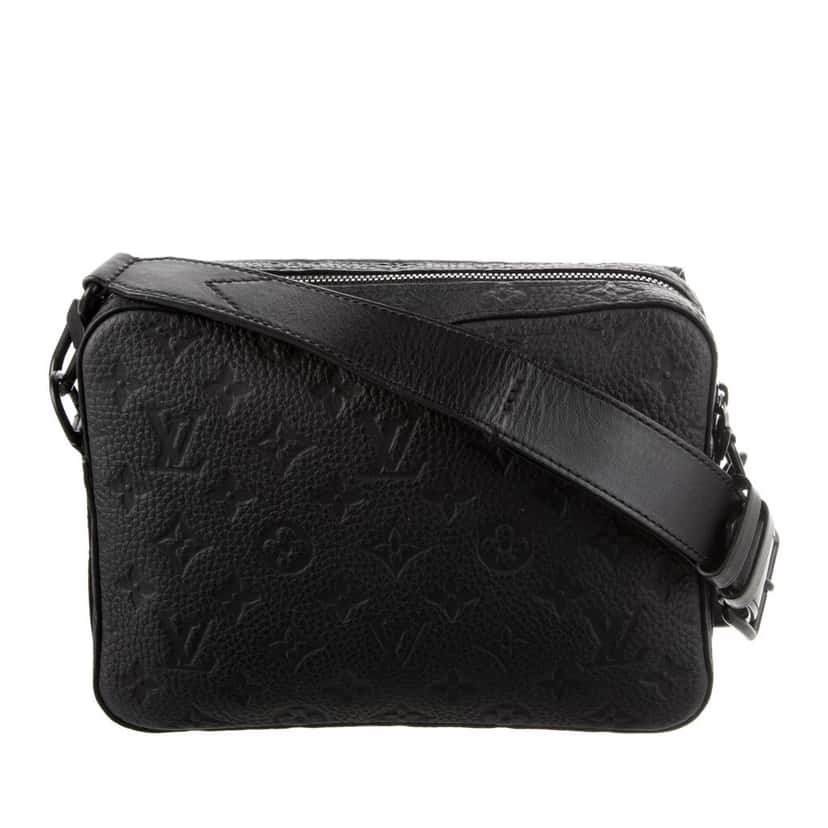 Louis Vuitton Monogram Taurillon Steamer Messenger Black Leather Good condition - Inside View