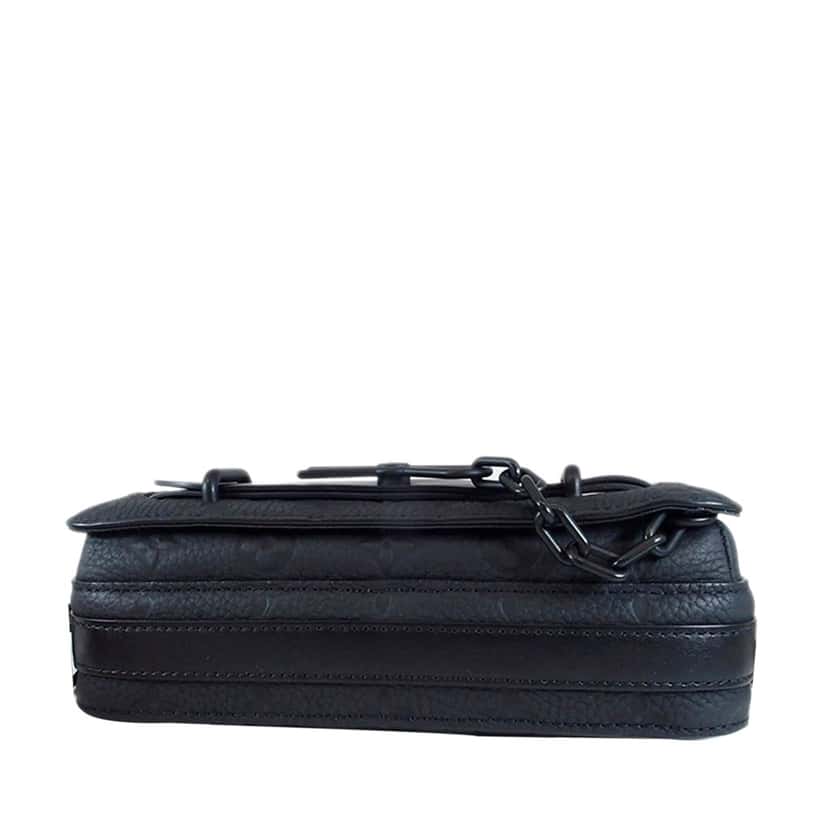 Louis Vuitton Monogram Taurillon Steamer Messenger Black Leather Good condition - Model View