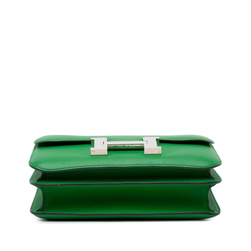 Hermès Swift Constance 24 Green Leather Good condition - Model View