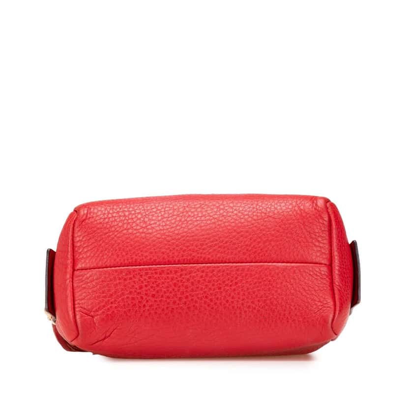 Gucci Leather Soho Cosmetic Pouch Red Leather Good condition - Inside View