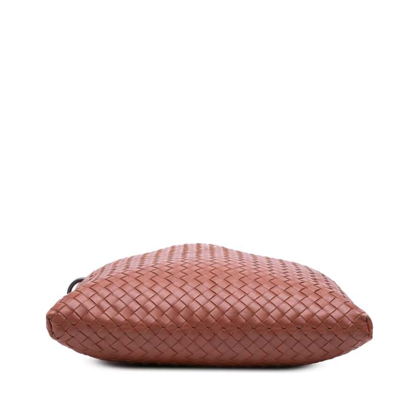 Bottega Veneta Leather Intrecciato Crossbody Brown Leather Good condition - Inside View
