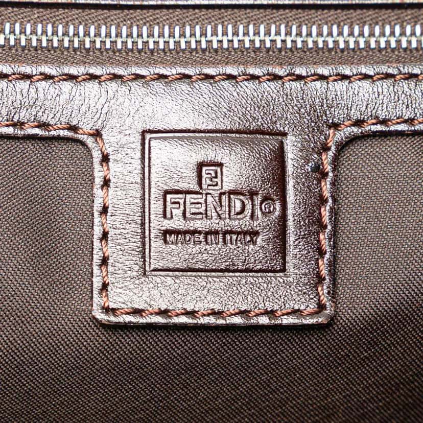 Fendi Large Zucca Canvas Twins Tote Brown Canvas Good condition - Box View