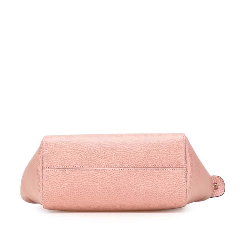 Gucci Mini Leather Swing Satchel Pink Leather Very good condition - Inside View