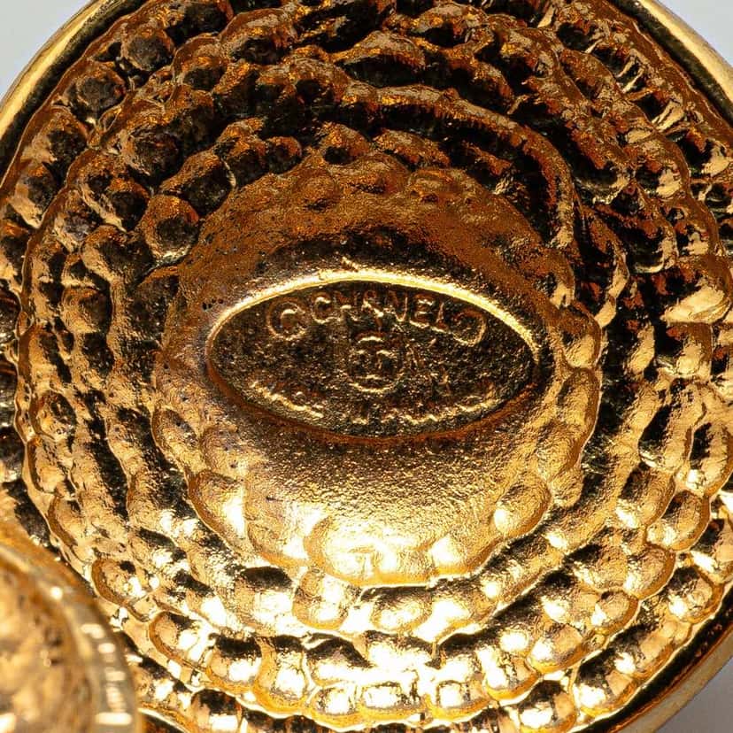 Chanel Gold Plated CC Medallion Link Bracelet Gold Metal Good condition - Inside View