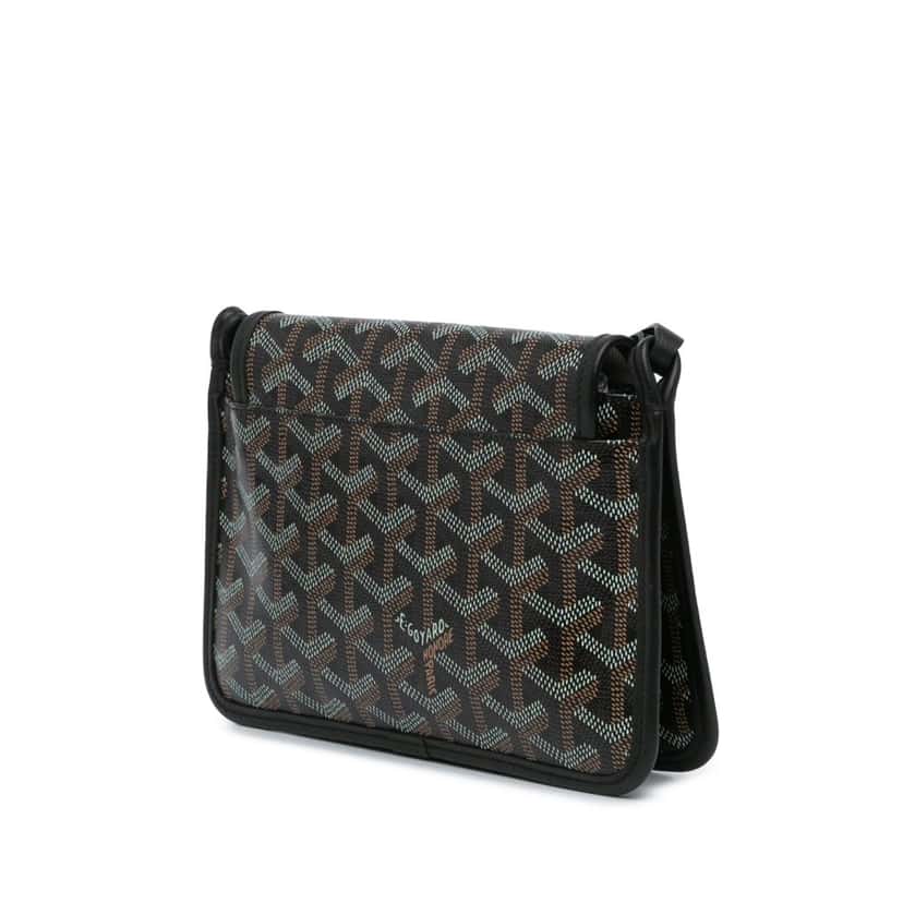 Goyard Goyardine Plumet Pocket Wallet Black Canvas Good condition - Back View