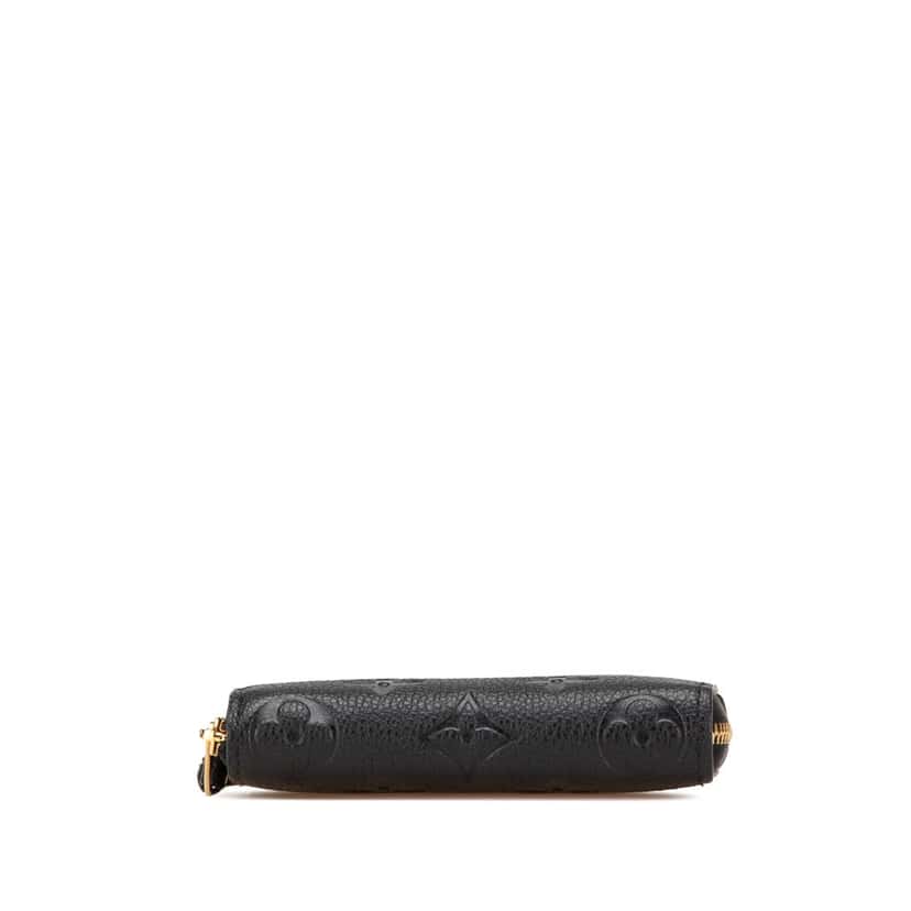 Louis Vuitton Monogram Empreinte Zippy Coin Purse Black Leather Good condition - Inside View