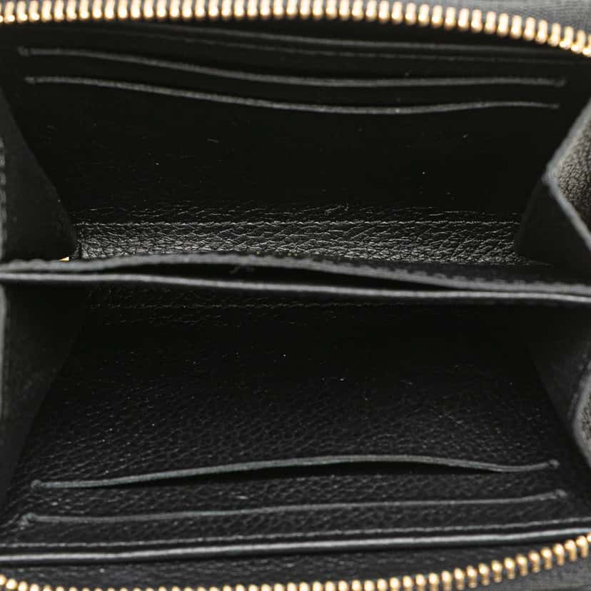 Louis Vuitton Monogram Empreinte Zippy Coin Purse Black Leather Good condition - Model View