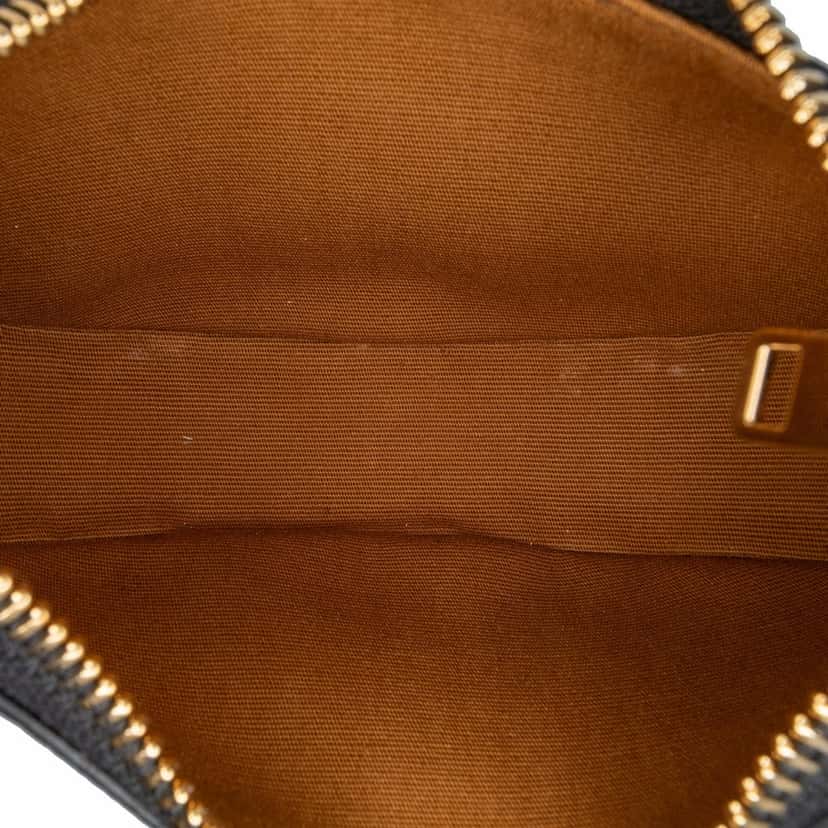 Celine Mini Triomphe Coated Canvas Ava Shoulder Bag Brown Canvas Good condition - Model View